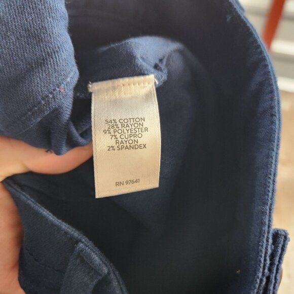 J Jill Womens size 10 Everyday Blue Utility Tapered Leg Cargo Pants - Picture 8 of 10